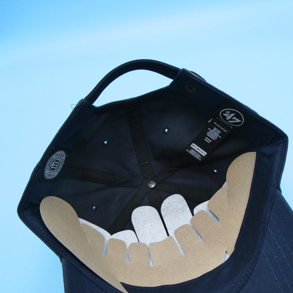 '47 Brand Cap Womens One Size Clean Up Auburn Tigers Navy Blue Cotton Adjustable - Picture 7 of 8